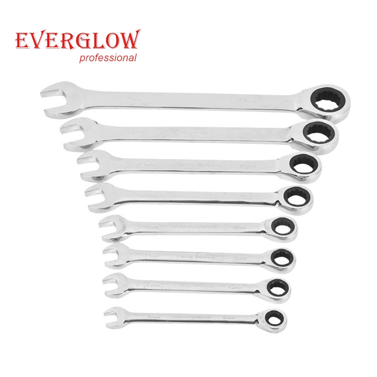 10PC Double Ring Offset Spanner Set with High Quality Cr-V Wrench Set