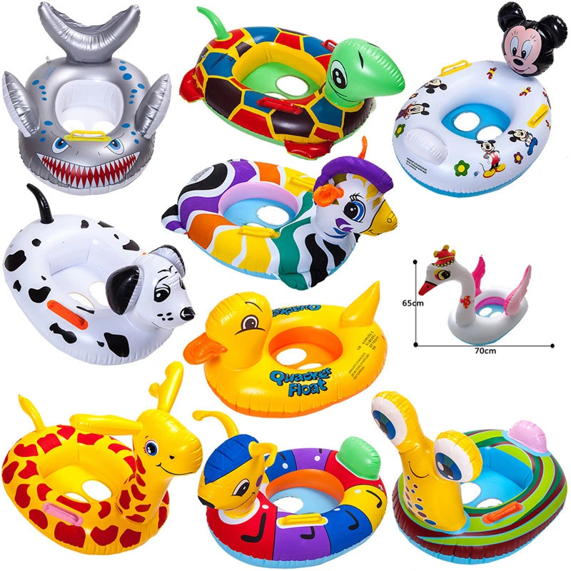 New PVC Funny Animal Inflatable Swim Seat Swim Ring for Kids