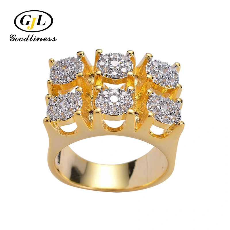 Wholesale Iced out Cubic Zircon Evil Eyes Adjustable Rings for Women