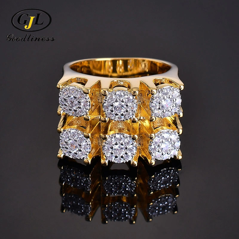 Wholesale Iced out Cubic Zircon Evil Eyes Adjustable Rings for Women