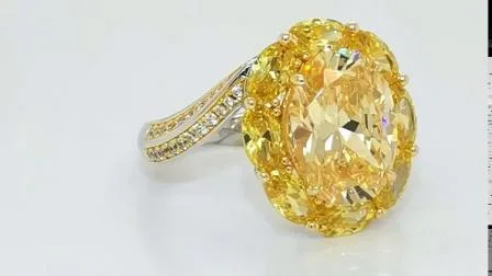 Modische Ringe aus Gelbgold in Blumenform, schön und elegant für Frauen