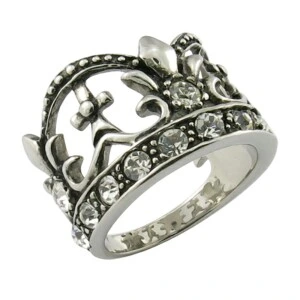 Benutzerdefinierter Charm Mini Royal Crown Ring