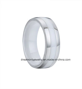 Modischer Stahl-Keramik-Ring, hochwertiger Schmuck für Männer