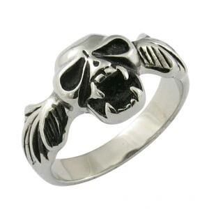 Eleganter Single-Party-Ring aus 925er-Silber mit bösem Blick