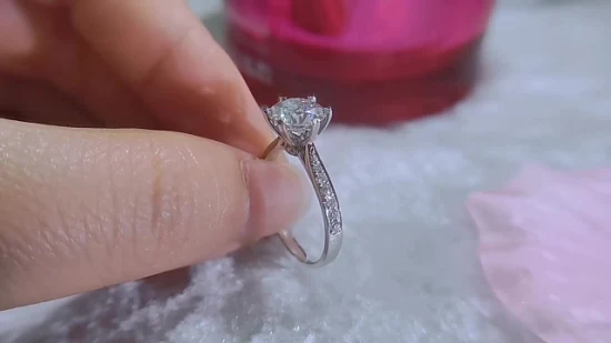 Zeitlich begrenzter Rabatt 18K Lab Diamonds Ring Damen-Diamantringe Damen-Diamant- und Gold-Ehering-Fassung