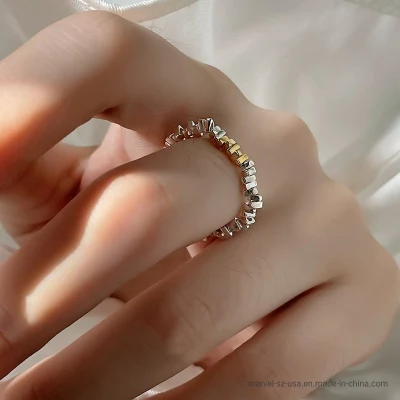Dünner Mini-Ring mit Imitationsperle für Damen
